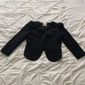Black Cropped Blazer